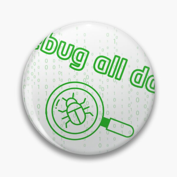 Item preview, Debug All Day Binary Matrix Bug Coder Art designed and sold by Kvertlia.