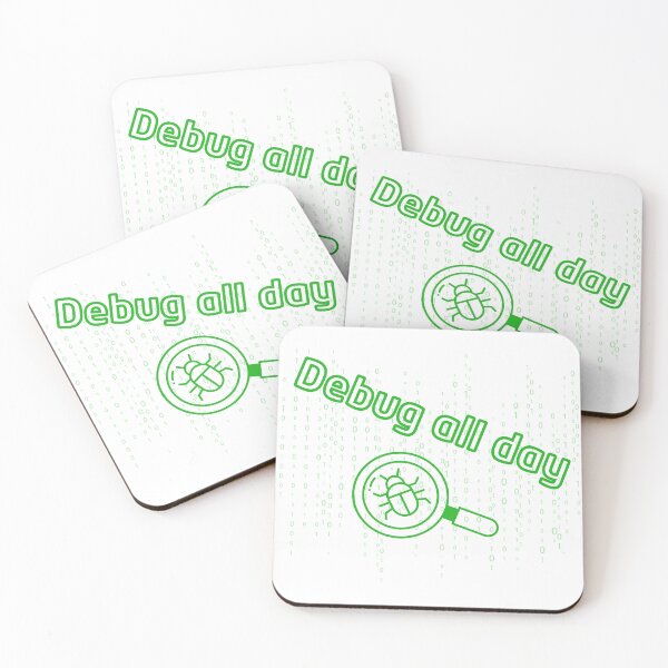 Item preview, Debug All Day Binary Matrix Bug Coder Art designed and sold by Kvertlia.