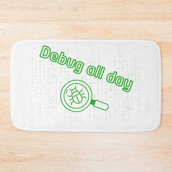 Item preview, Debug All Day Binary Matrix Bug Coder Art designed and sold by Kvertlia.