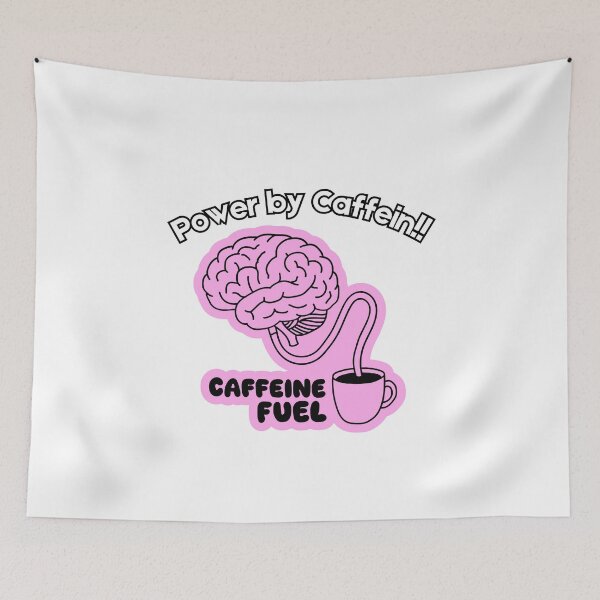 Item preview, Power By Caffeine Brain Coffee Programmer Sticker designed and sold by Kvertlia.
