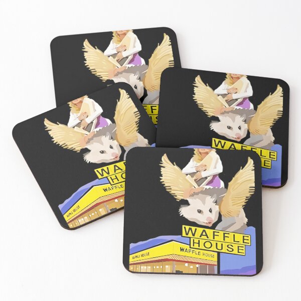 Item preview, Dolly Parton Riding A Winged Possum Over Waffle House designed and sold by ChrisMosier66.