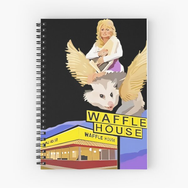 Item preview, Dolly Parton Riding A Winged Possum Over Waffle House designed and sold by ChrisMosier66.