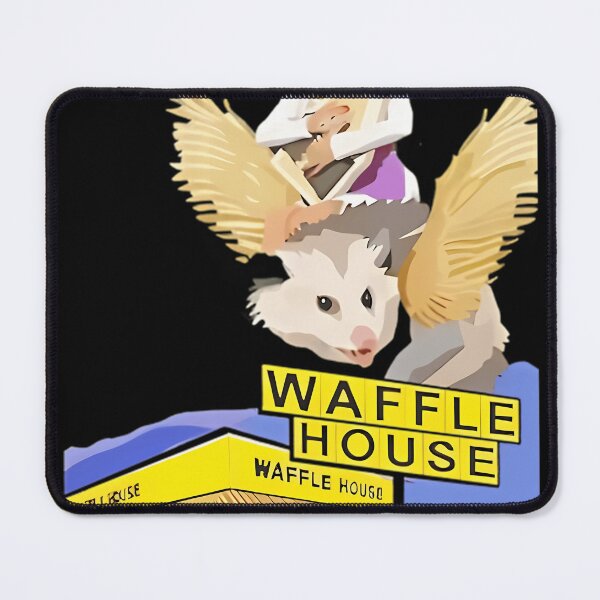 Item preview, Dolly Parton Riding A Winged Possum Over Waffle House designed and sold by ChrisMosier66.