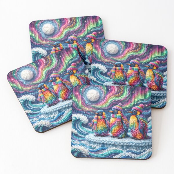 Item preview, Yarn Penguins Keep Warm on Floating Ice designed and sold by Tridentulus.