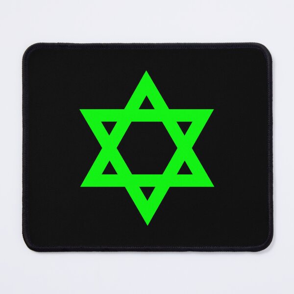 Item preview, Lime Star of David Jewish Symbol designed and sold by pattern-archive.