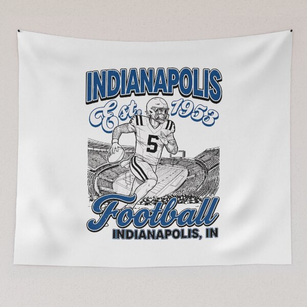 Item preview, Indianapolis Football Retro Player Design designed and sold by JohnYoung63765.