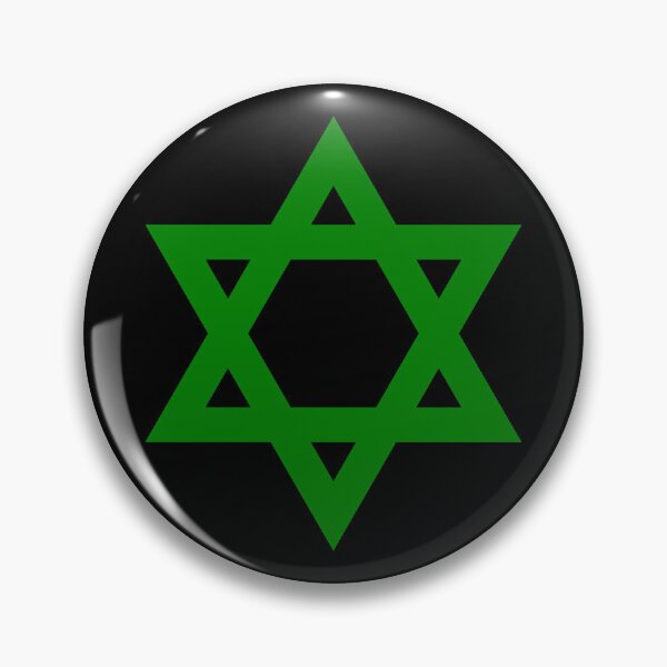 Item preview, Green Star of David Jewish Symbol designed and sold by pattern-archive.