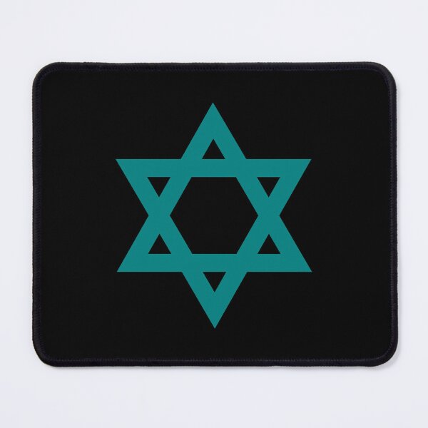 Item preview, Teal Star of David Jewish Symbol designed and sold by pattern-archive.