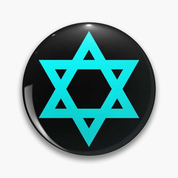 Item preview, Cyan Star of David Jewish Symbol designed and sold by pattern-archive.