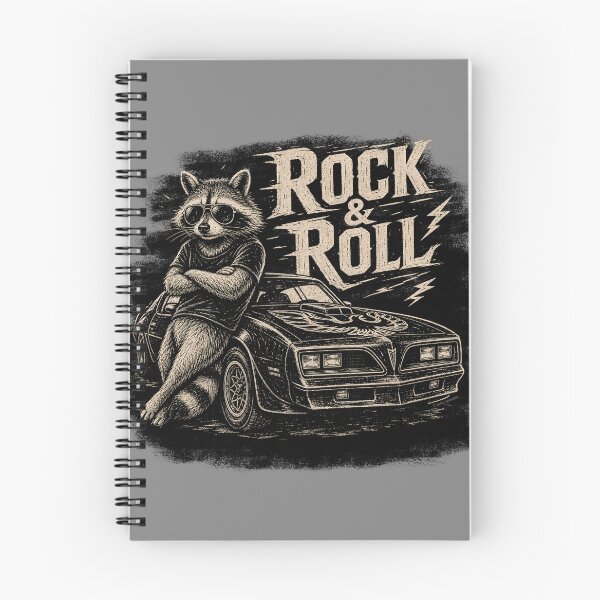 Item preview, Rock & Roll Raccoon & Trans Am – Woodcut Edition designed and sold by Automotive Art by Greg.