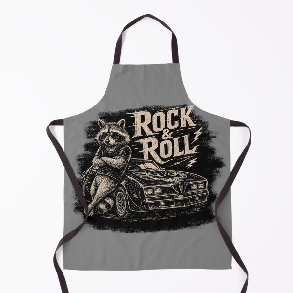 Item preview, Rock & Roll Raccoon & Trans Am – Woodcut Edition designed and sold by Automotive Art by Greg.