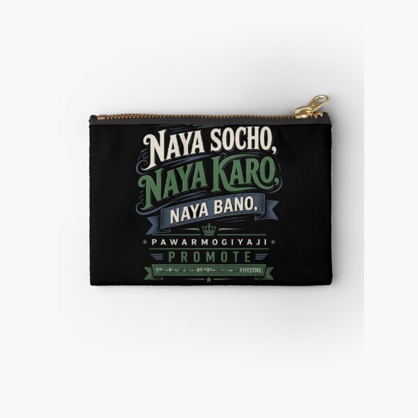 Item preview, Naya Socho Naya Karo Typography Motivational Quote Art designed and sold by Pawar1999.