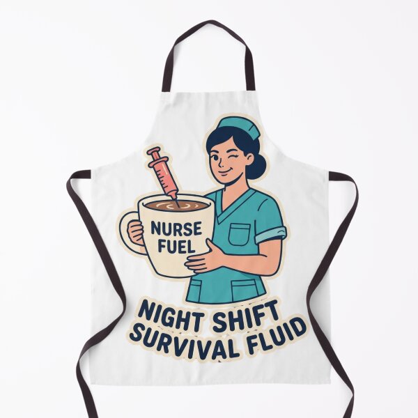 Item preview, Funny ER Nurse Coffee Lover Night Shift Nursing Humor Design designed and sold by NeonNerd Studio.