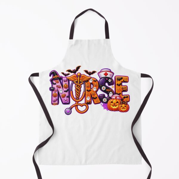Item preview, Funny Halloween Nurse Skeleton Jack O Lantern designed and sold by QuiteOrbit.