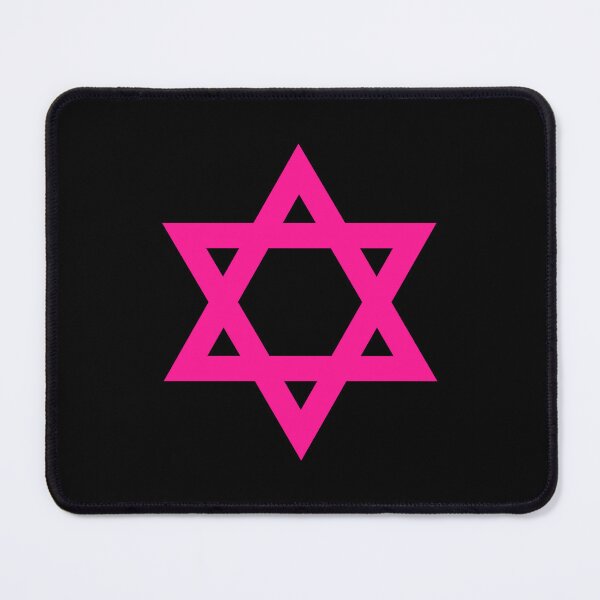 Item preview, Hot Pink Star of David Jewish Symbol designed and sold by pattern-archive.