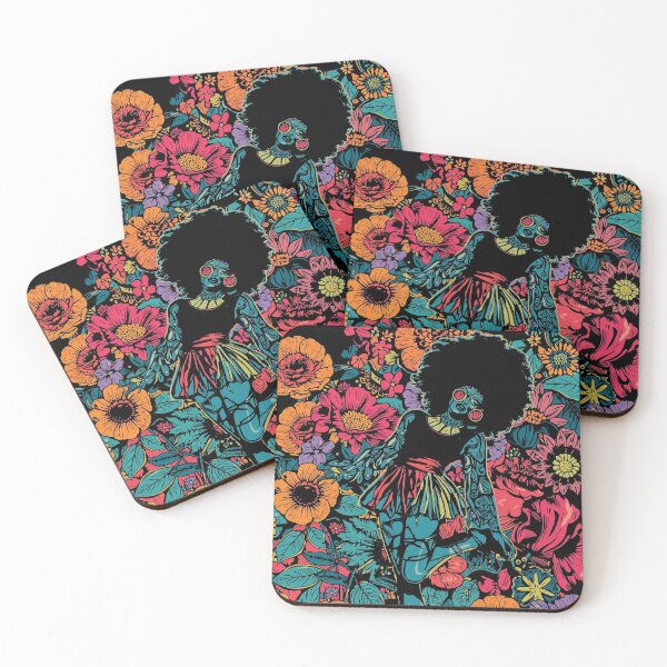 Item preview, Afro Bloom Pop-Art: Dark Psychedelic Botanical designed and sold by  Mythical Entanglement.
