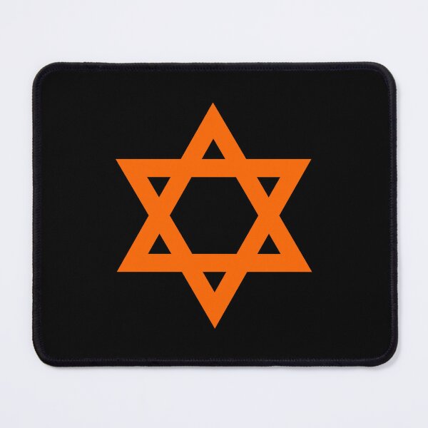 Item preview, Orange Star of David Jewish Symbol designed and sold by pattern-archive.