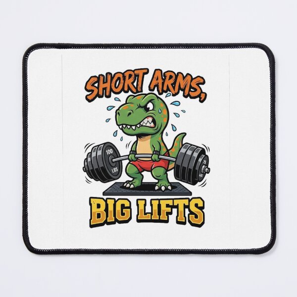 Item preview, Funny T-Rex Gym Shirt | Short Arms Big Lifts Fitness Design designed and sold by fastansic.