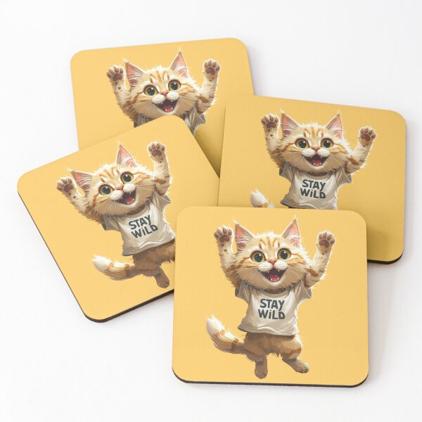 Item preview, Funny Tabby Cat Stay Wild Shirt Comic designed and sold by angel-cat-22.
