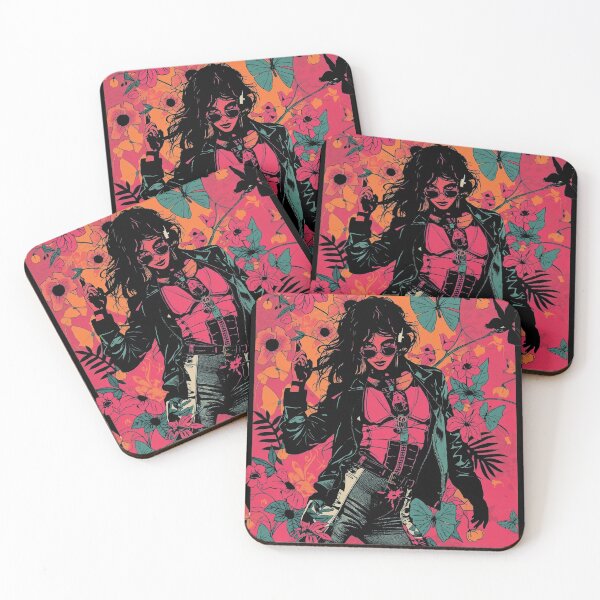 Item preview, Halo Garden Pop: Dark Synthwave Cyberpunk Art designed and sold by  Mythical Entanglement.
