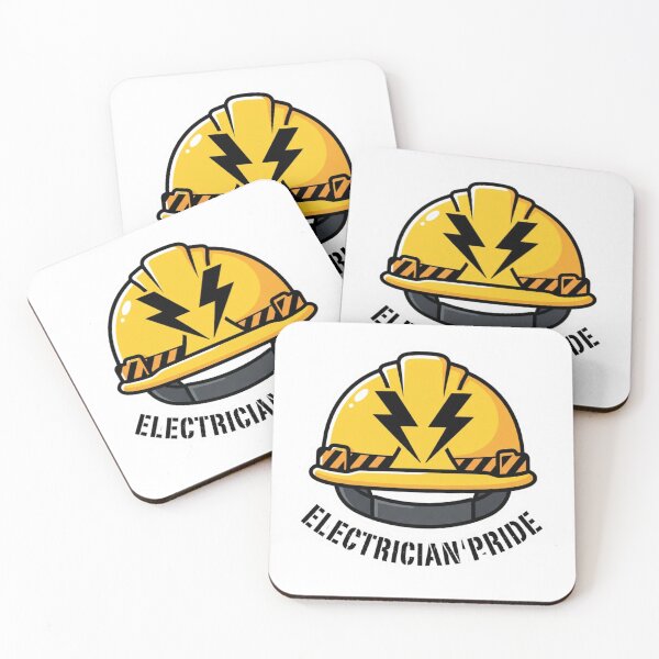 Item preview, Funny Electrician High Voltage Personality Hard Hat Design designed and sold by NeonNerd Studio.