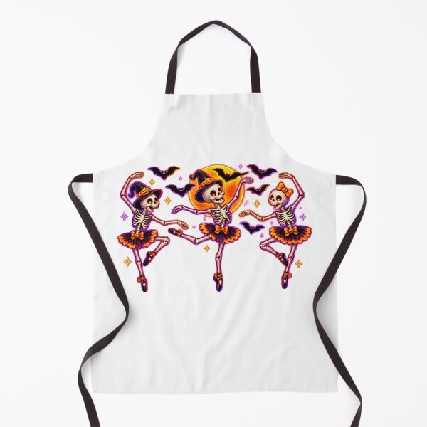 Item preview, Spooky Halloween Skeleton Ballerina Witch Dancing Under The Moon designed and sold by QuiteOrbit.
