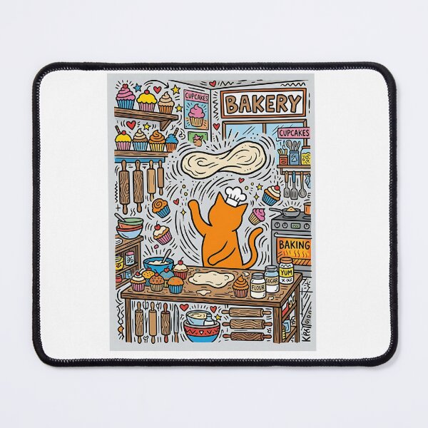 Item preview, Calico Pastry Chef designed and sold by PictoVibe.
