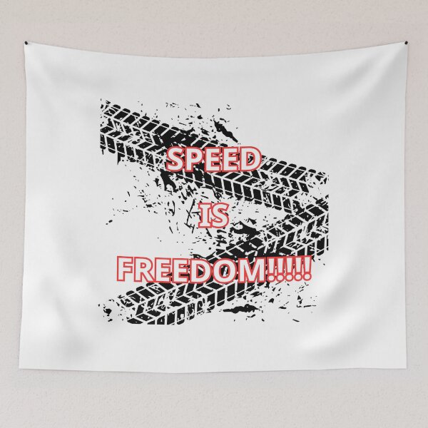 Item preview, Speed Is Freedom Bold Racing Quote Graphic designed and sold by Iverla.