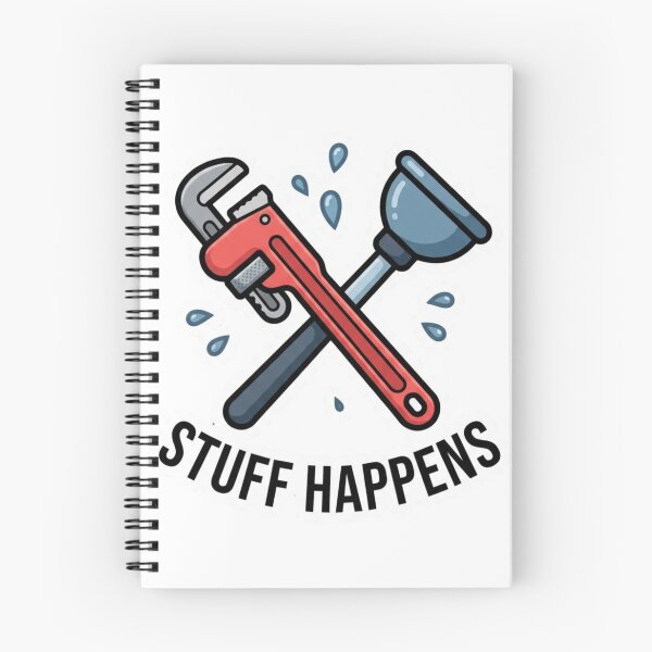 Item preview, Funny Plumber Wrench and Plunger Trade Humor Design designed and sold by NeonNerd Studio.
