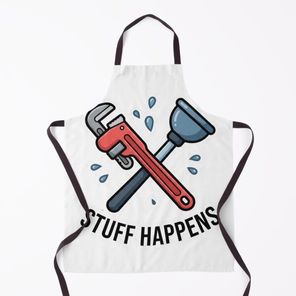Item preview, Funny Plumber Wrench and Plunger Trade Humor Design designed and sold by NeonNerd Studio.