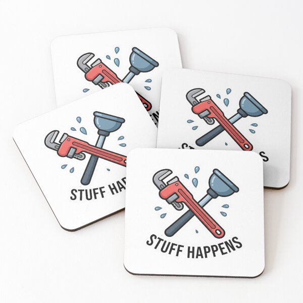 Item preview, Funny Plumber Wrench and Plunger Trade Humor Design designed and sold by NeonNerd Studio.