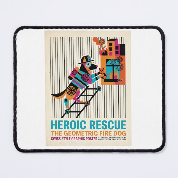 Item preview, German Shepherd Firefighter designed and sold by PictoVibe.