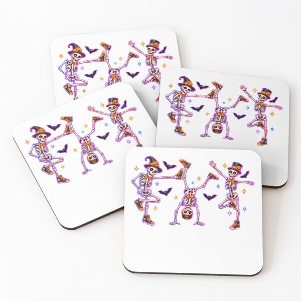Item preview, Dancing Skeleton Ballerinas Halloween Pumpkin Witch designed and sold by QuiteOrbit.