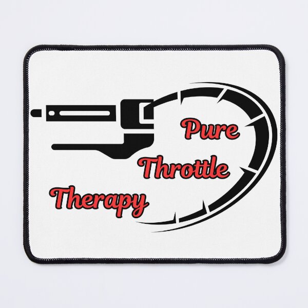 Item preview, Pure Throttle Therapy Biker Racing Graphic Art designed and sold by Iverla.