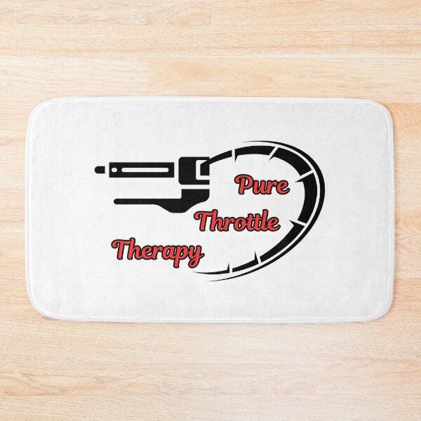 Item preview, Pure Throttle Therapy Biker Racing Graphic Art designed and sold by Iverla.