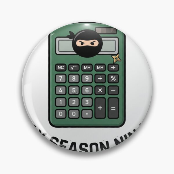 Item preview, Funny Accountant Spreadsheet Ninja Tax Season Design designed and sold by NeonNerd Studio.
