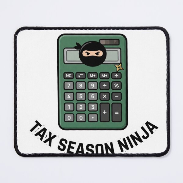Aperçu de l'œuvre Conception amusante de tableur de comptable ninja pour la période des impôts créée et vendue par NeonNerd Studio.