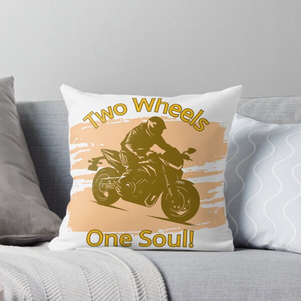 Item preview, Two Wheels One Soul Biker Motorcycle Graphic designed and sold by Iverla.