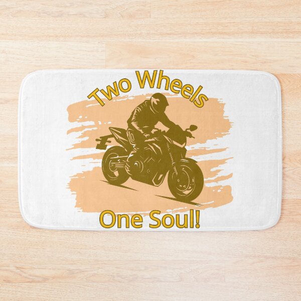 Item preview, Two Wheels One Soul Biker Motorcycle Graphic designed and sold by Iverla.