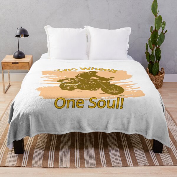 Item preview, Two Wheels One Soul Biker Motorcycle Graphic designed and sold by Iverla.