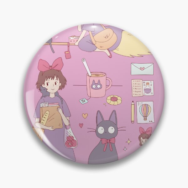 Item preview, Kiki's Delivery Service Kawaii Witch Cat Anime Graphic Shirt designed and sold by neelydirt-r.