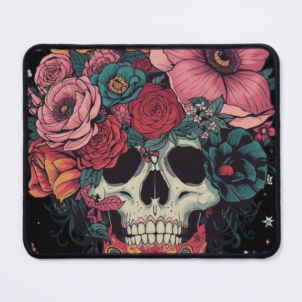 Item preview, Blooming Skull Crown: Dark Botanical Surrealism designed and sold by Mythical Entanglement.