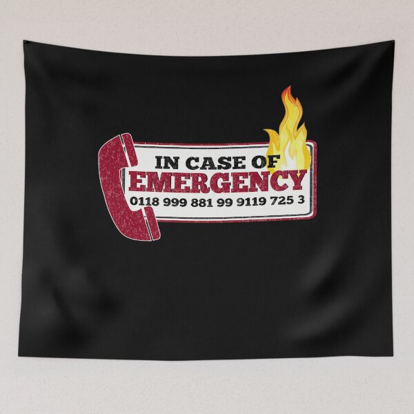 Item preview, It Crowd Inspired - New Emergency Number - 0118 999 881 99 9119 725 3 - Moss And The Fire designed and sold by WilliamGeorge0.