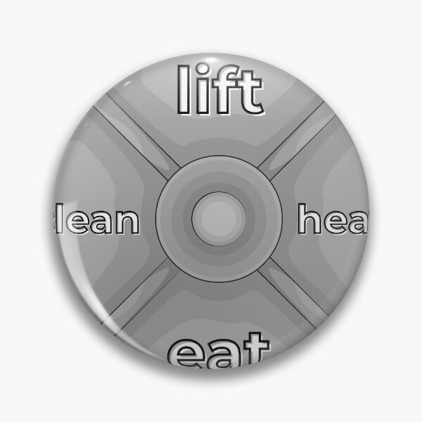Item preview, Lift Heavy Eat Clean Weight Plate Gym Graphic designed and sold by Iverla.