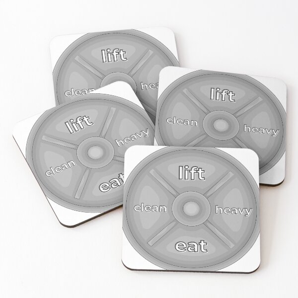 Item preview, Lift Heavy Eat Clean Weight Plate Gym Graphic designed and sold by Iverla.