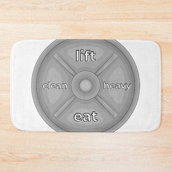 Item preview, Lift Heavy Eat Clean Weight Plate Gym Graphic designed and sold by Iverla.