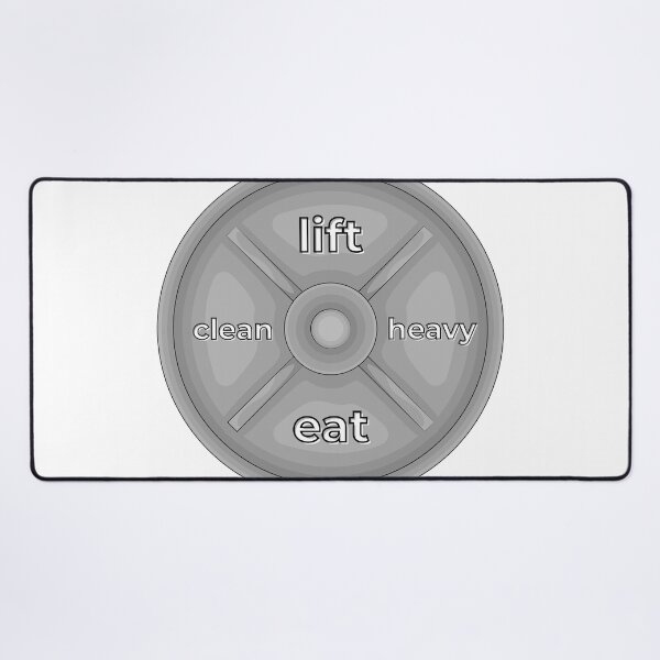 Item preview, Lift Heavy Eat Clean Weight Plate Gym Graphic designed and sold by Iverla.