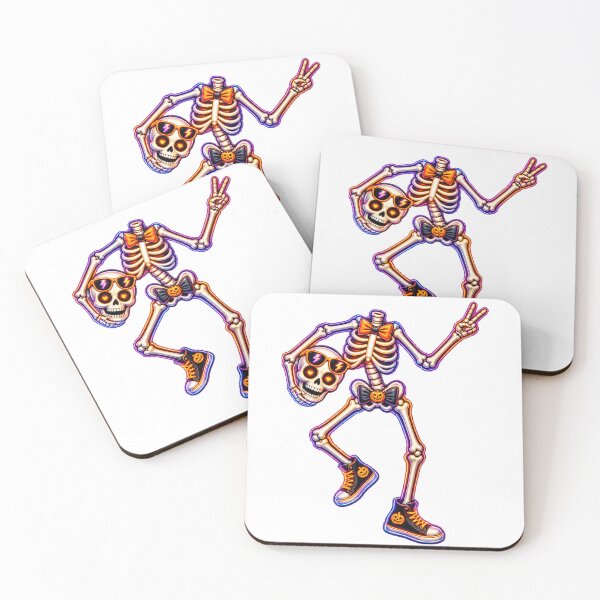 Item preview, Spooky Skeleton Ballet Halloween Witch Pumpkin Dance Gift designed and sold by QuiteOrbit.