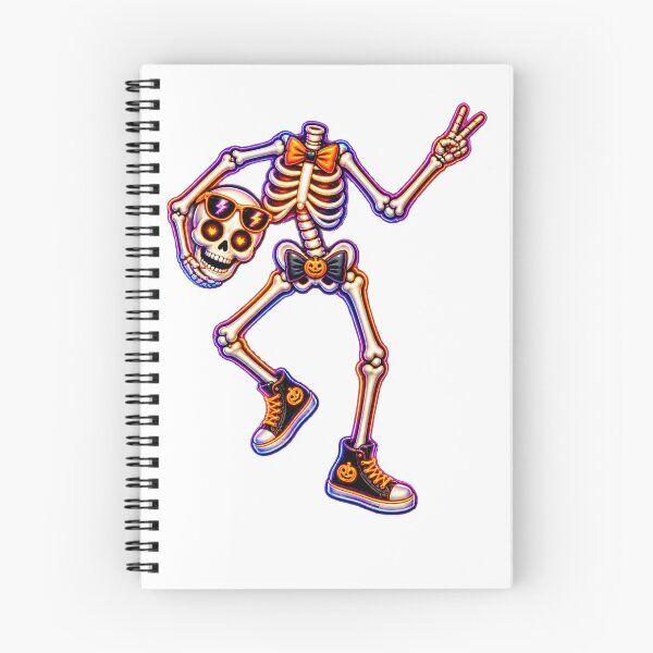 Item preview, Spooky Skeleton Ballet Halloween Witch Pumpkin Dance Gift designed and sold by QuiteOrbit.