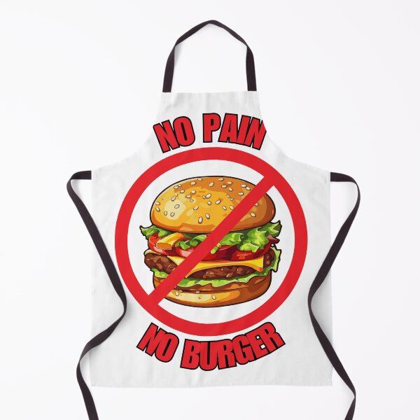 Item preview, No Pain No Burger Funny Fitness Graphic Art designed and sold by Iverla.